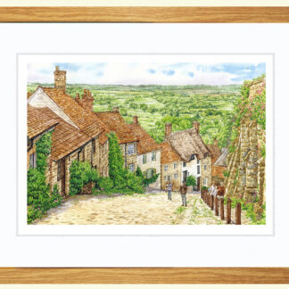 Framed Print, Gold Hill, Dorset.