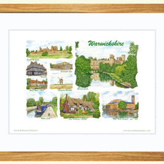 Framed Print, views of Warwickshire