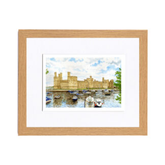 Print ( Framed) Caernarfon castle