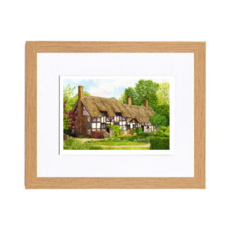 Framed Print, Anne Hathaways Cottage