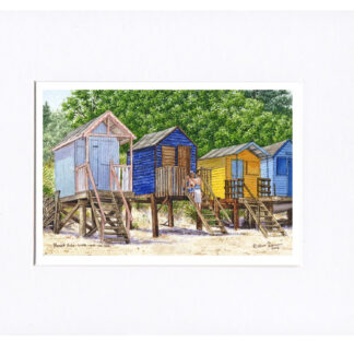 Print Wells Beach Huts