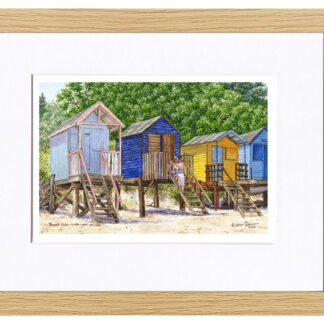 Print (Framed ) Wells Beach Huts