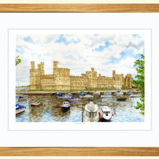 Framed Print, Caernarfon Castle (m)