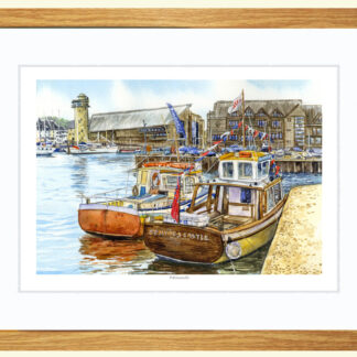 Framed Print, Falmouth (m)
