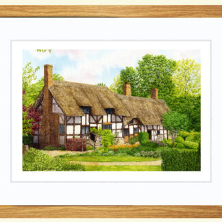 Framed Print, Anne Hathaways Cottage (m)